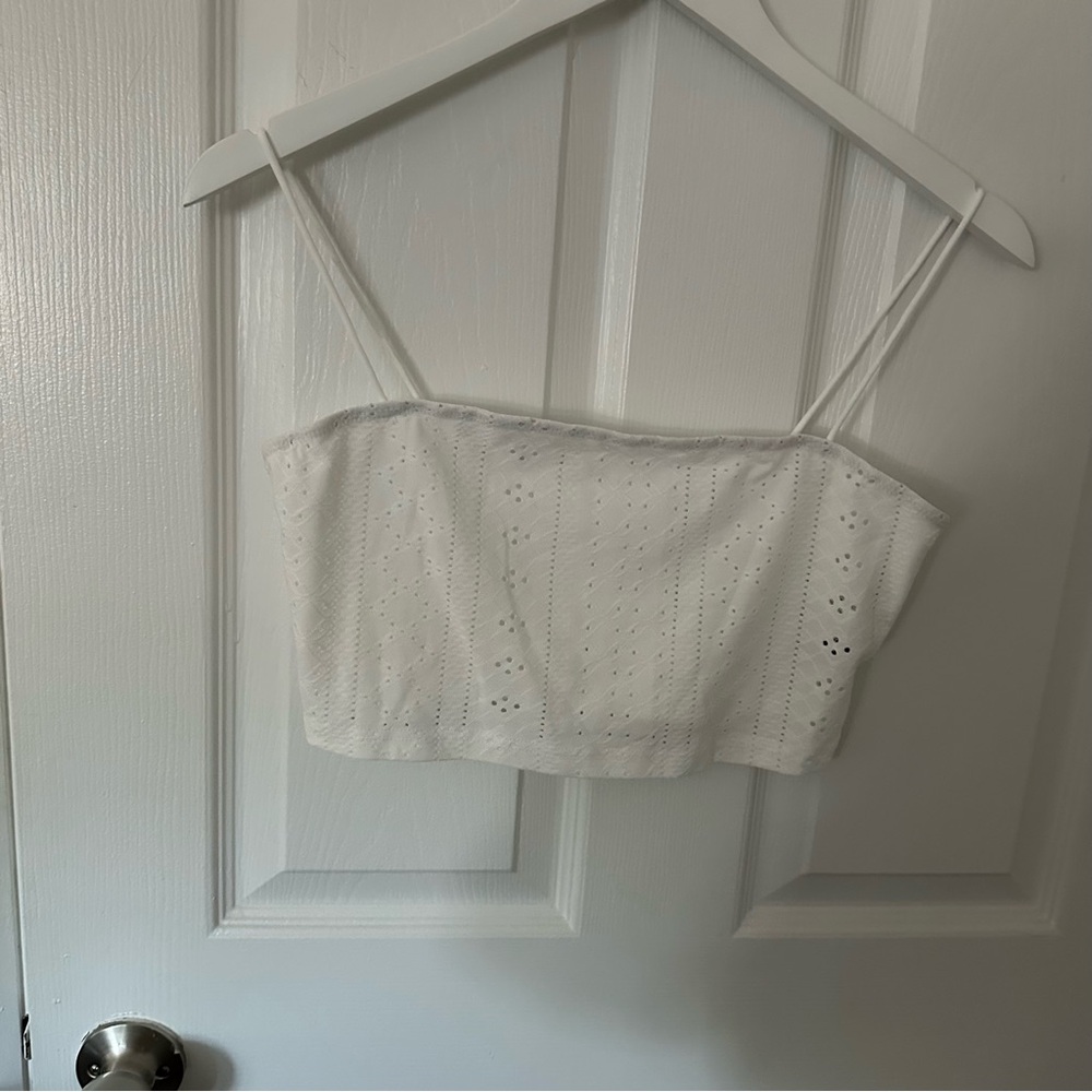 White Crop Top